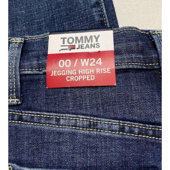 Tommy Hilfiger High Rise Jean Jeggings Women's‎ 24 Blue Slimming Pockets Stretch - Picture 14 of 16